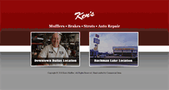 Desktop Screenshot of kensmuffler.com