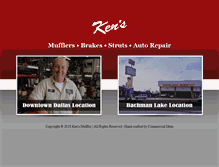 Tablet Screenshot of kensmuffler.com
